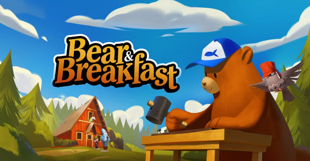 Titulo de Bear and Breakfast um dos Cozy Games da lista
