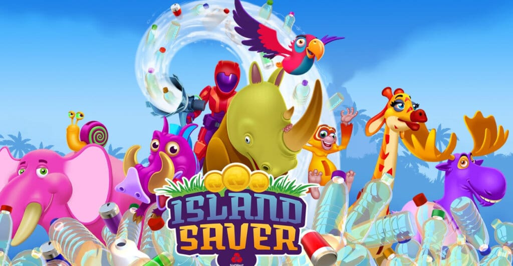 Titulo de Island Saver, que é um dos Cozy Games da lista