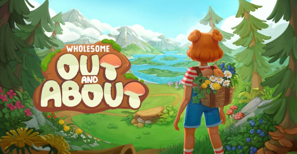 Titulo de Out and About um cozy game encantador