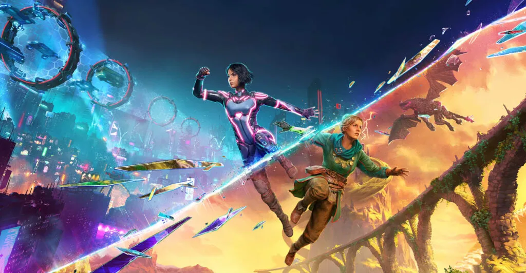 Imagem promocional de Split Fiction que é um dos melhores jogos cooperativos para amigos