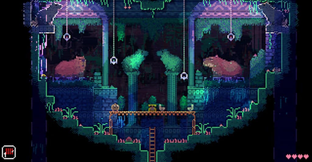 Gameplay de ANIMAL WELL, um dos Cozy Games Pra relaxar