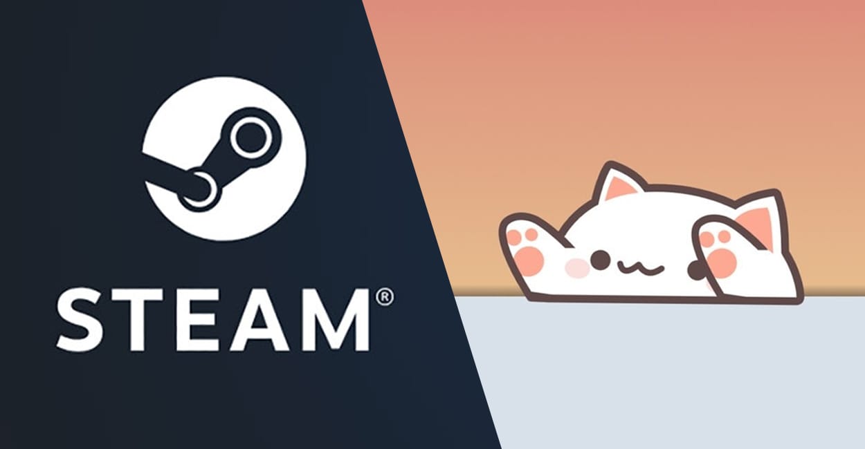 Capa com Bongo Cat na Steam