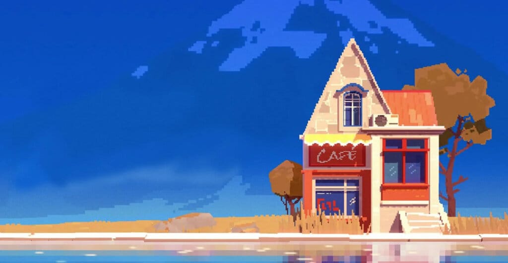 Imagem de Summerhouse que é um cozy game esteticamente incrível e relaxante