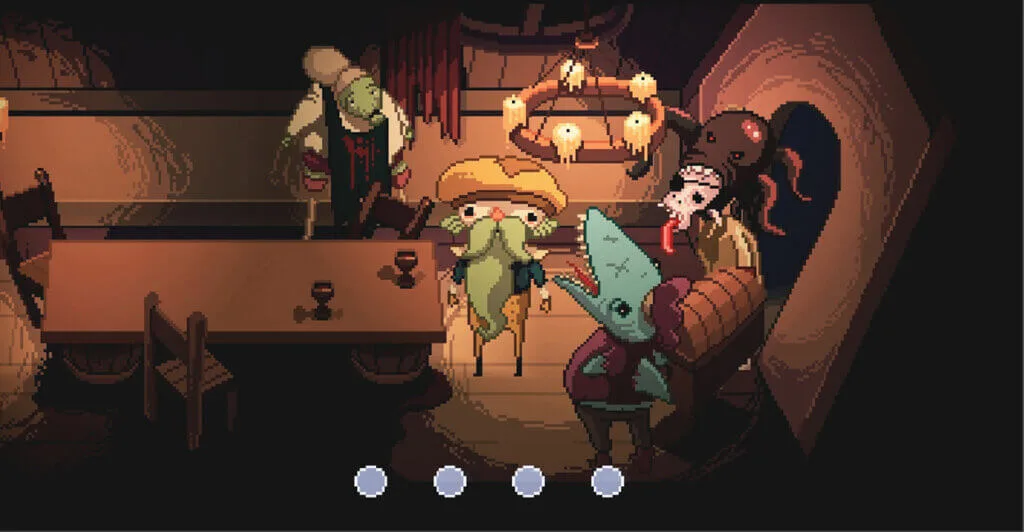 Personagens esquisitos reunidos em The Supper