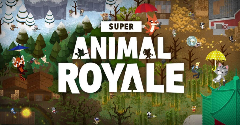 Titulo de Super Animal Royale, um dos jogos gratuitos de Nintendo Switch