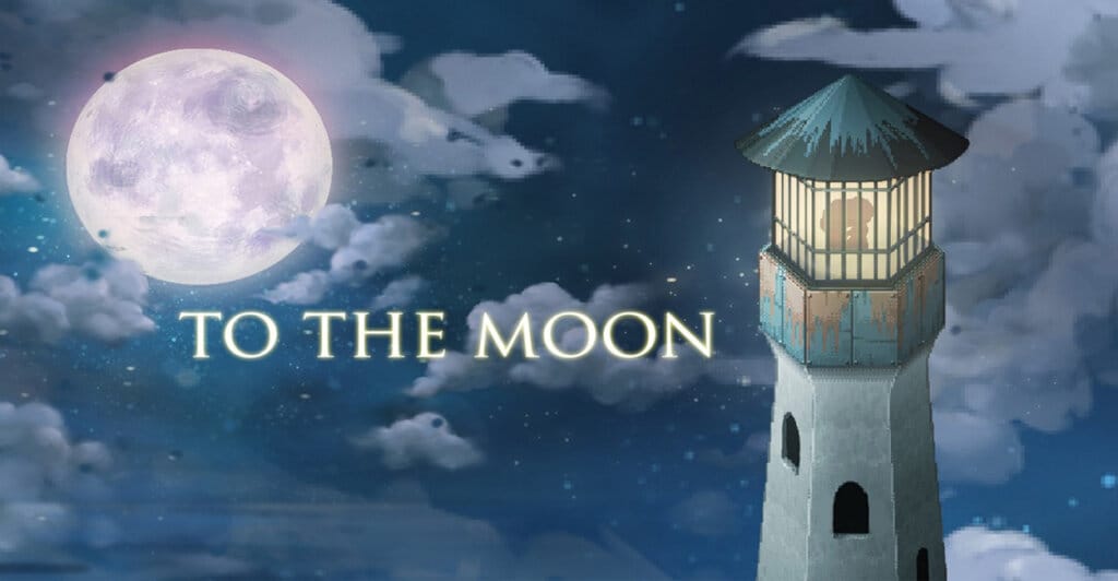 Tela de Titulo de To The Moon, Cozy Game para Nintendo Switch