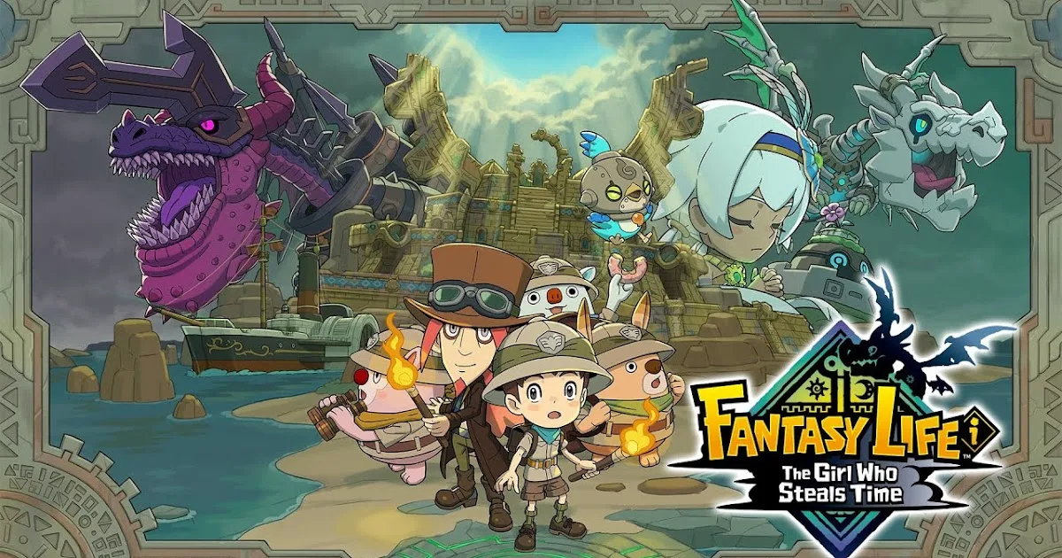 tela de titulo de Fantasy Life i The Girl who steals time