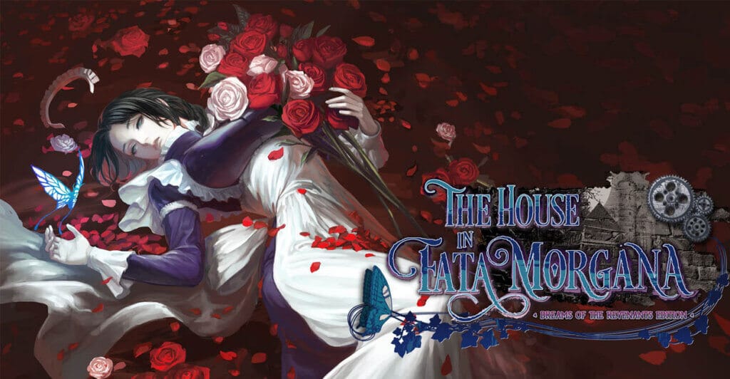 Titulo de The House in Fata Morgana, uma visual novel para nintendo switch mais recomendada e elegiada