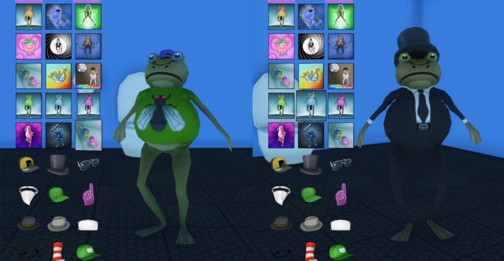 Gameplay de Amazing Frog?, um jogo cooperativo de sapo
