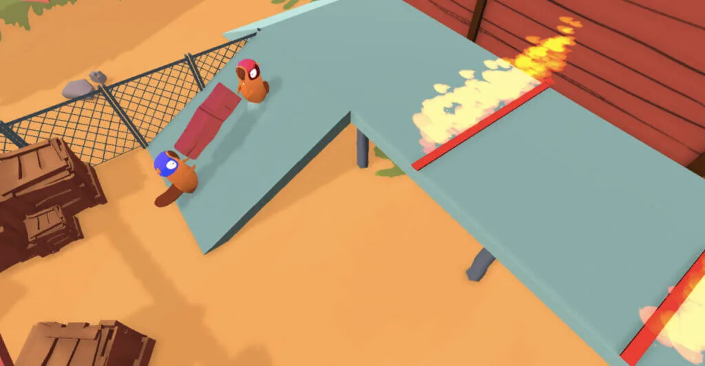 Gameplay coopertiva de Beavers be Dammed
