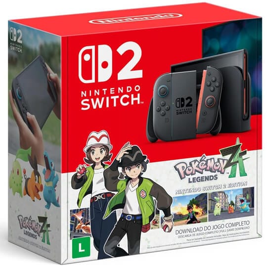 Bundle do Nintendo Switch 2 com Pokémon Legends: Z-A