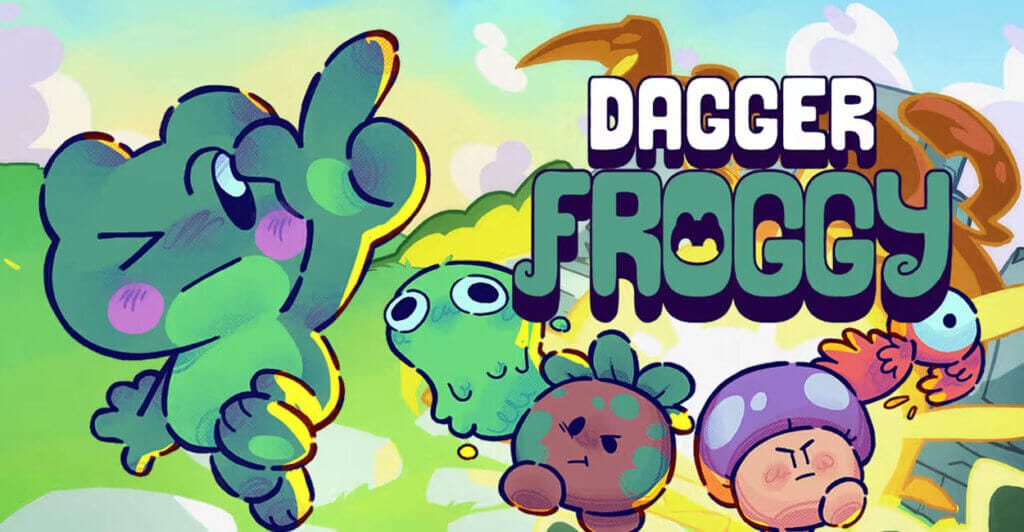 Titulo de Dagger Froggy, um cozy Game de sapo