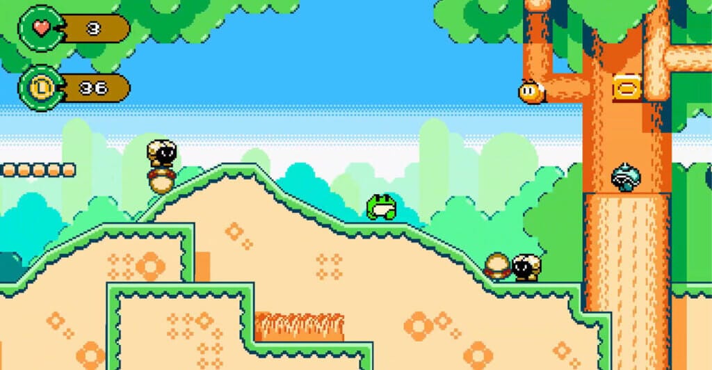 Froggo's Adventure é um jogo de plataforma cozy de sapo