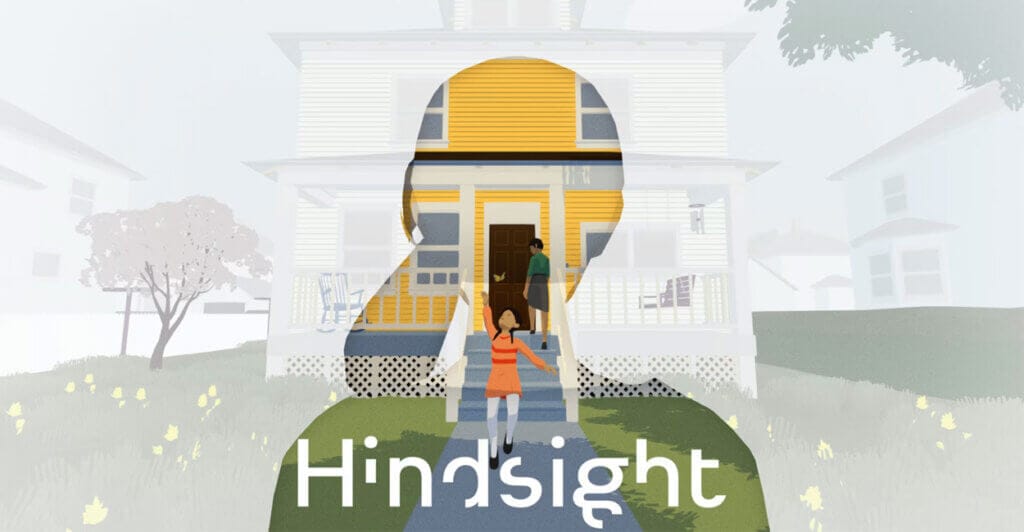 Titulo de Hindsight, uma visual novel que passa mensagens delicadas