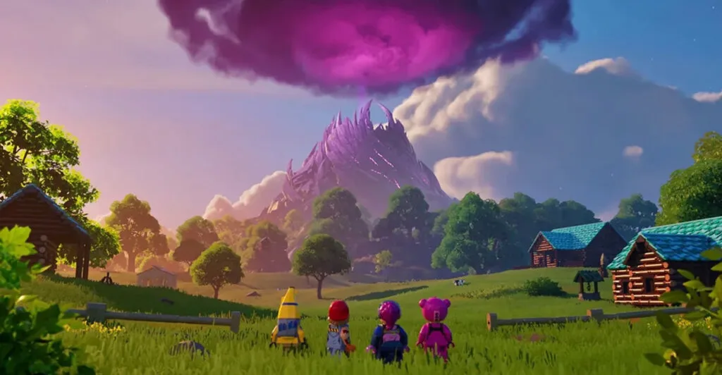 Imagem de Gameplay de Lego Fortnite Odyssey, um cozy game de aventura e cooperativo