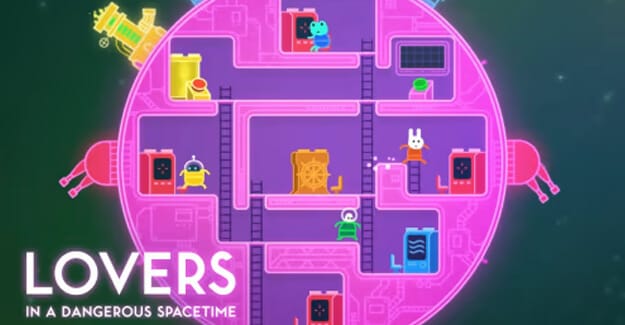 Gameplay de LOVERS IN A DANGEROUS SPACETIME
