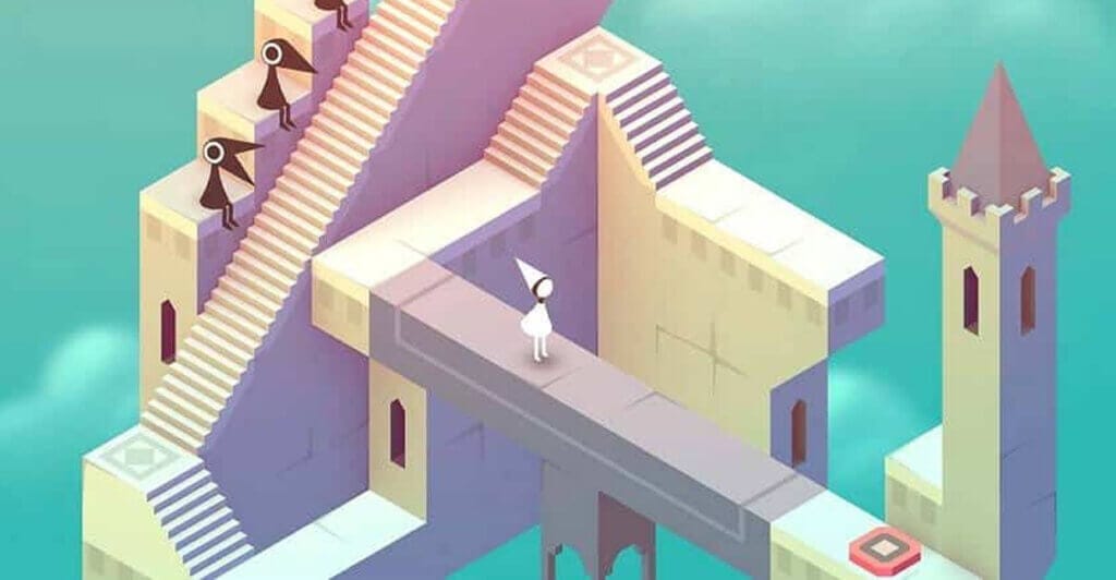Gameplay de Monument Valley, um jogo para relaxar