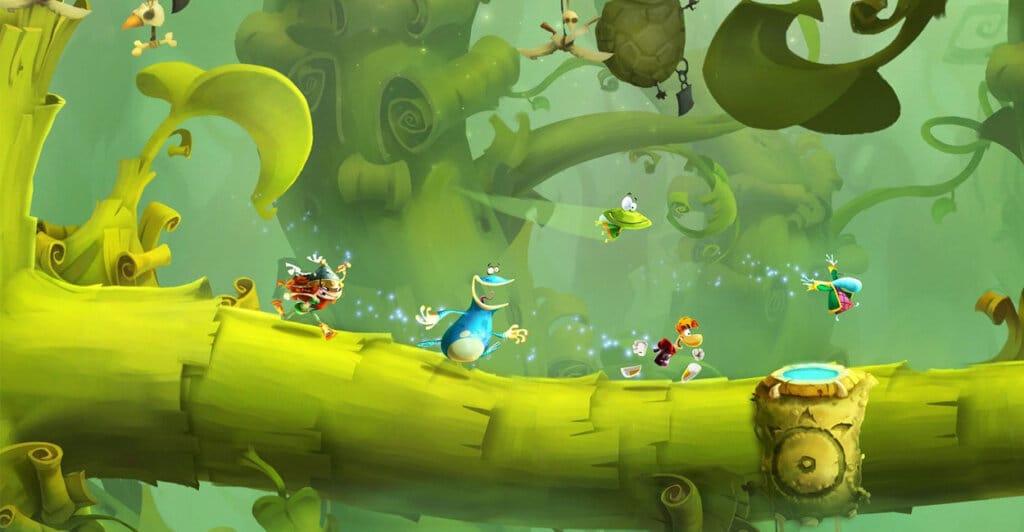 Gameplay de Rayman Legends um dos melhores jogos multiplayer local