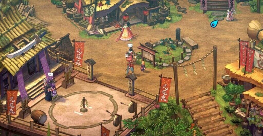 Vila Shinju de Towa and the Guardians of the Sacred Tree, um jogo multiplayer cooperativo para nintendo switch e outras plataformas