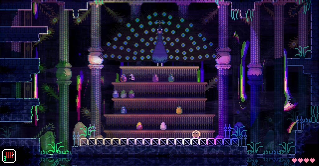 Gameplay contemplativa de Animal Well, um metroidvania cozy game