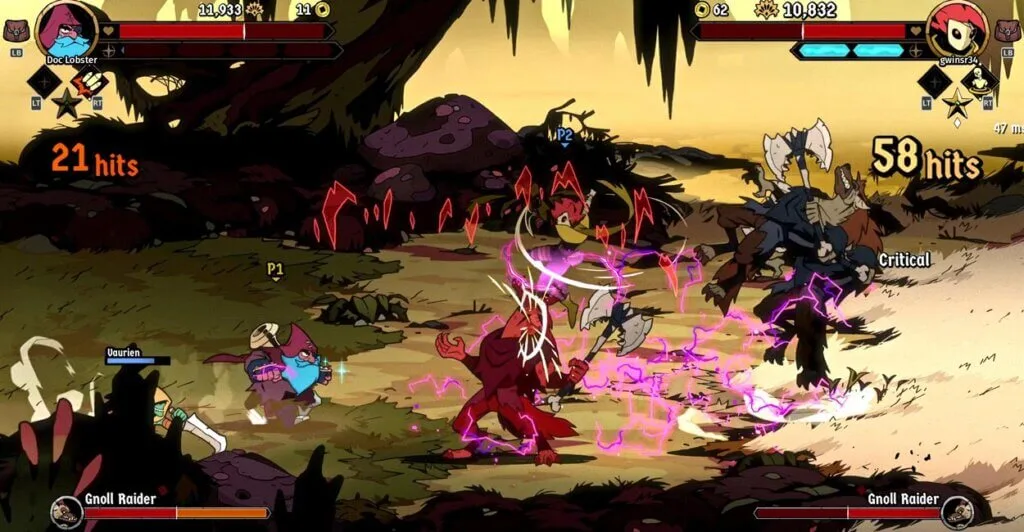 Gameplay cooperativa de Absolum