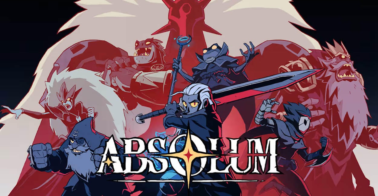 Titulo de Absolum, jogo roguelite multiplayer