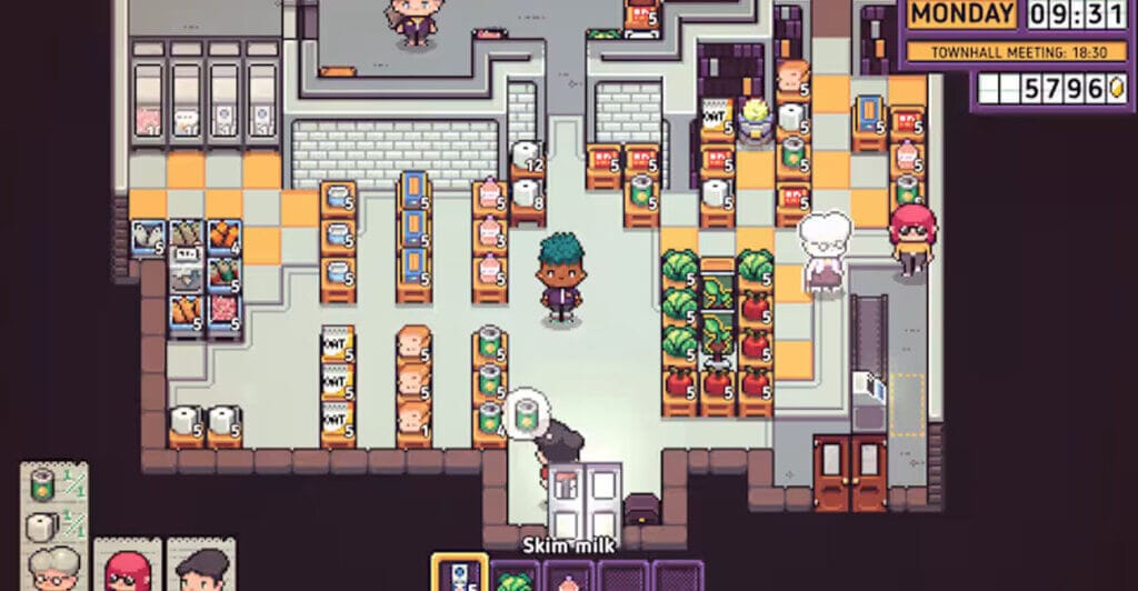 Gameplay de Discounty, um Cozy Game de Simulador de Mercado
