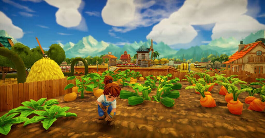 Gameplay de Garm Together, jogo de fazendinha para pc e consoles