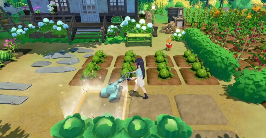 Gameplay de Starsand Island, que é um jogo de fazendinha com estilo artístico de filmes de anime
