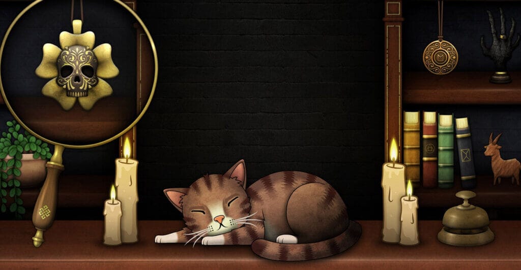 Gameplay de Strange Antiquities, um dos nossos Cozy Games de Halloween