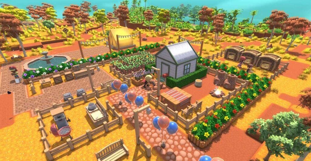 Vilarejo Construido em Dinkum, Cozy Game com Life Simulator de muito sucesso.