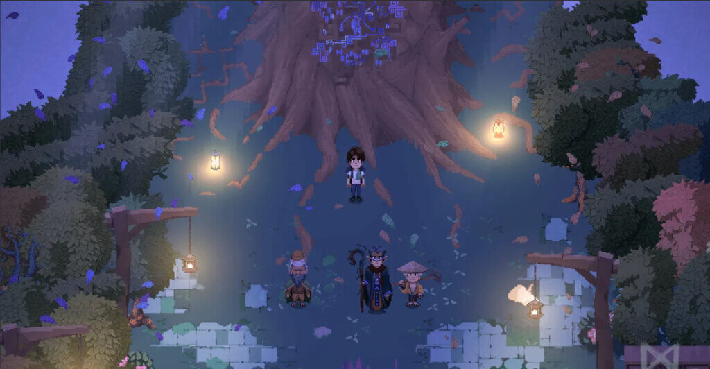 Gameplay em Pixel Art de Master Lemon: The Quest for Iceland. Um Cozy Game com Puzzles.