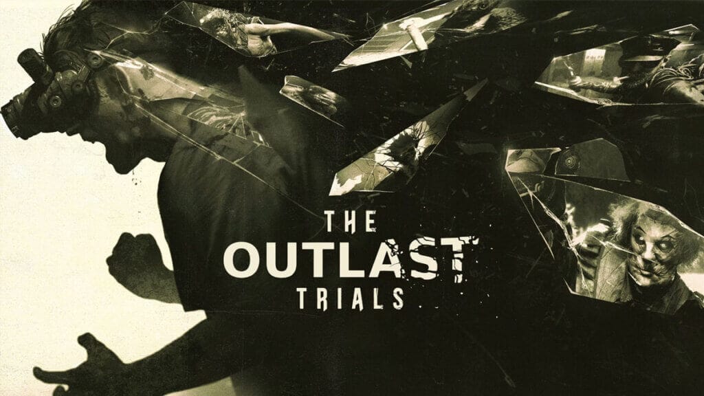 Titulo de The Outlast Trials, um dos jogos multiplayer de terror mais recomendados.