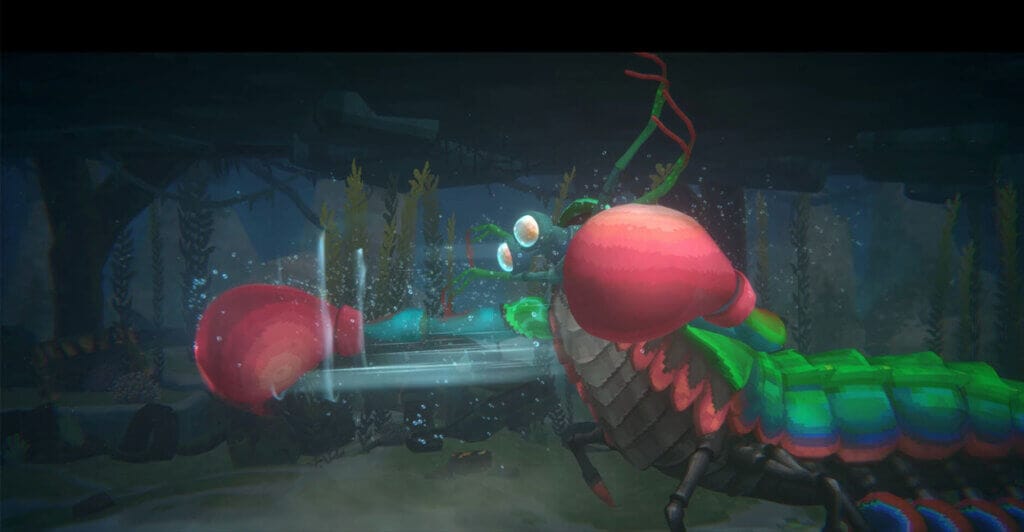 Batalha contra chefe em Dave the Diver, que vai além dos jogos de fazenda tradicionais.