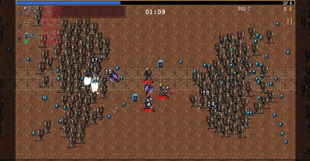 Gameplay Cooperativa de Vampire Survivors, um dos melhores jogos multiplayer