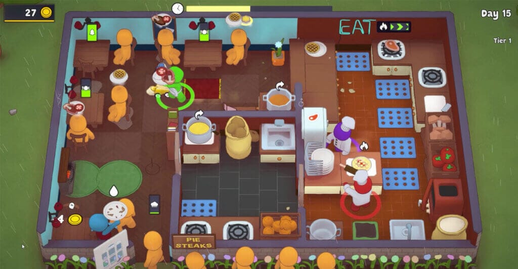Restaurante Cheio em PlateUp!, um excelente jogo para jogar com os amigos