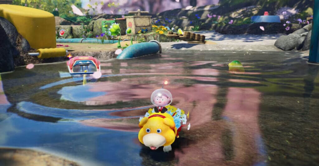 Gameplay de Pikmin 4, que possui multiplayer local