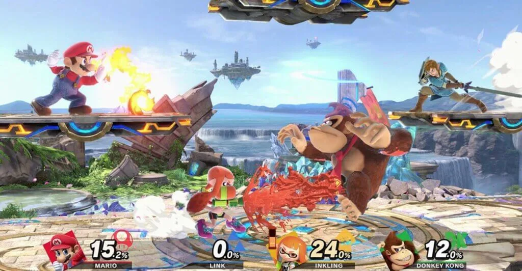 Gameplay de Super Smash Bros. Ultimate, um dos melhores jogos de Nintendo Switch