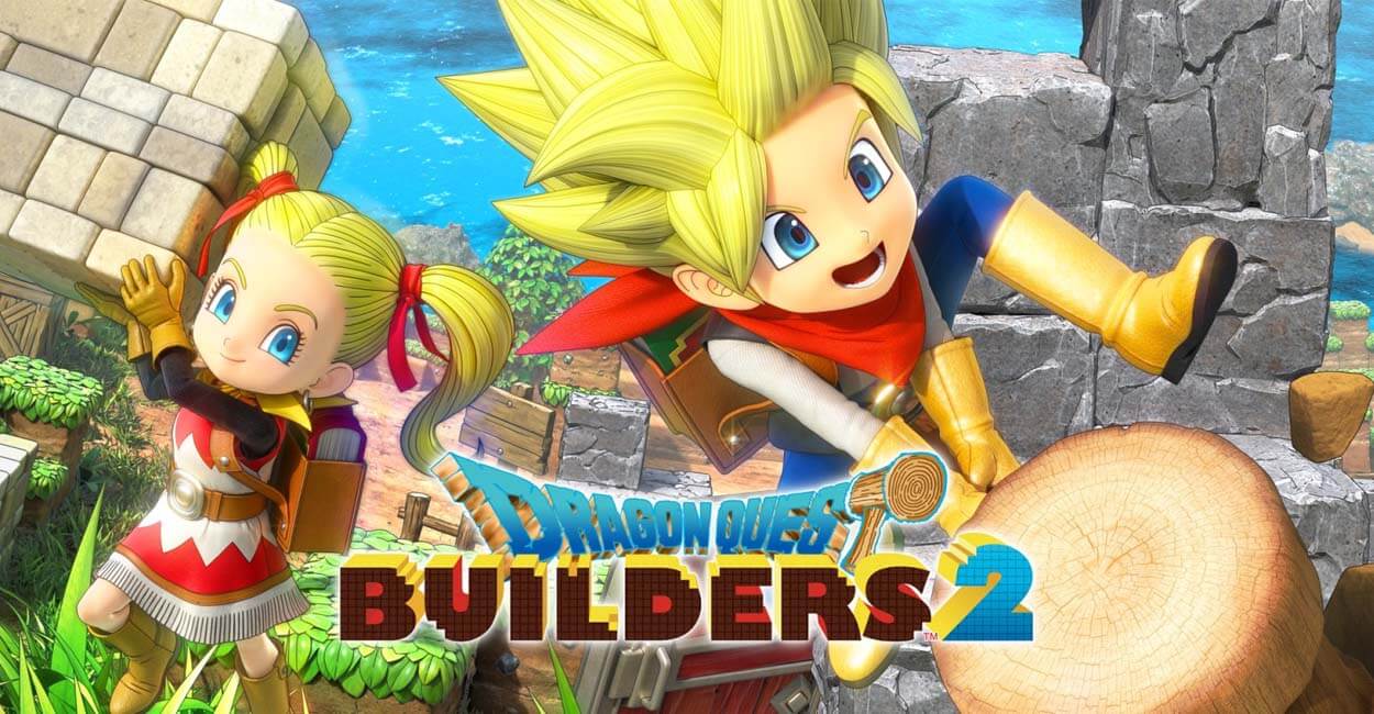 Titulo de Dragon Quest Builders 2, um dos melhores jogos multiplayer online para pc e consoles