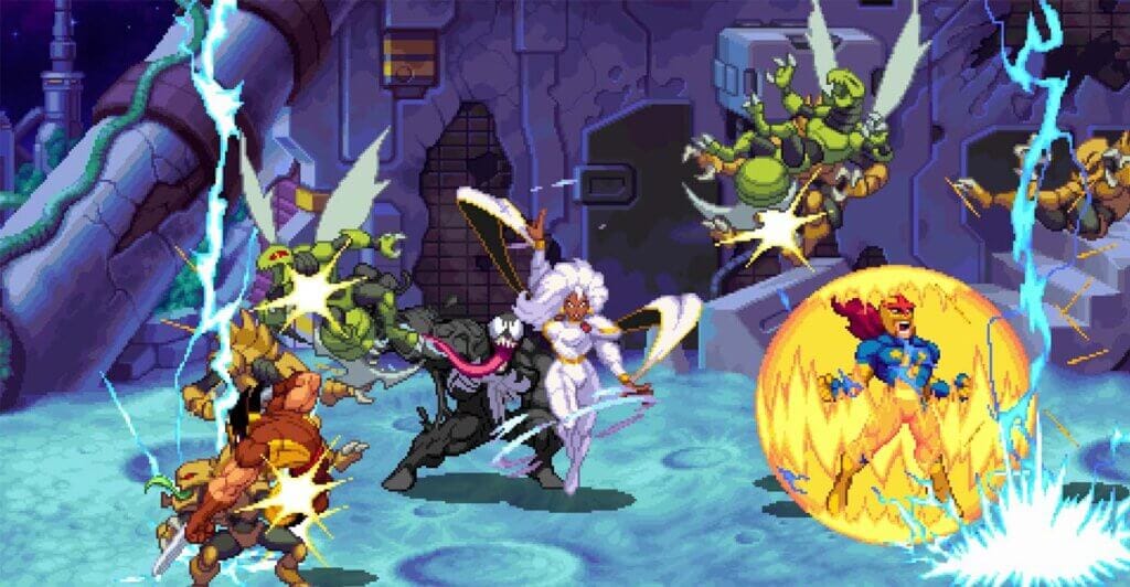 Combate Multiplayer Local e Online de Marvel Cosmic Invasion.