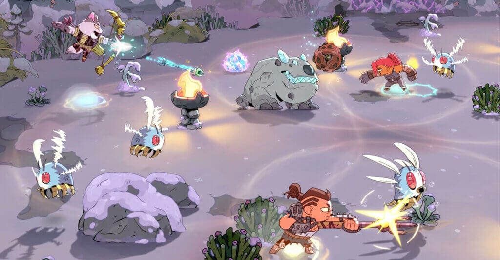 Multiplayer Local cheio de ação em Rotwood, jogo multiplayer de ação para PC e Switch 2