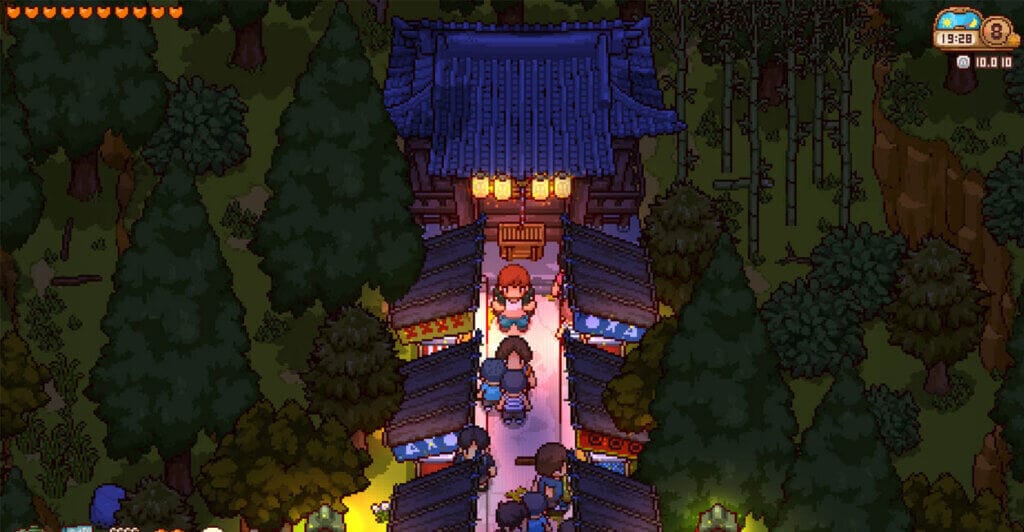 Temática Japonesa em evento de Japanese Rural Life Adventure, Cozy Game de Fazendinha.