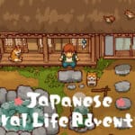 Titulo de Japanese Rural Live Adventure, Cozy Game para Nintendo Switch e PC.