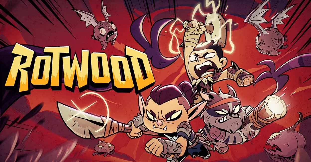 Titulo de rotwood, jogo multiplayer local e online de ação para pc e nintendo switch 2