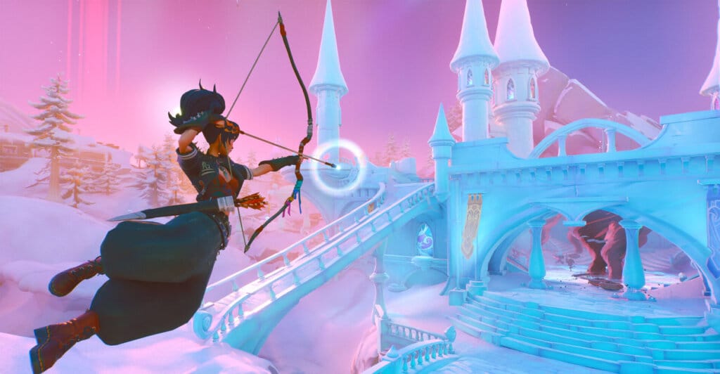 Mapa em ambiente gélido em Last Flag, jogo multiplayer.