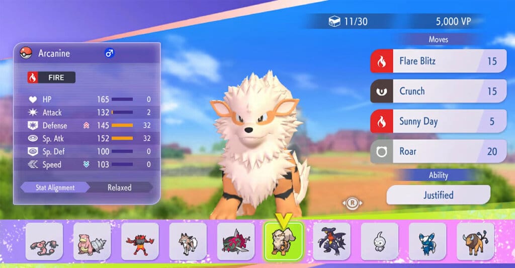 Customização de Pokémon em Pokémon Champions, jogo gratuito de nintendo Switch e mobile.