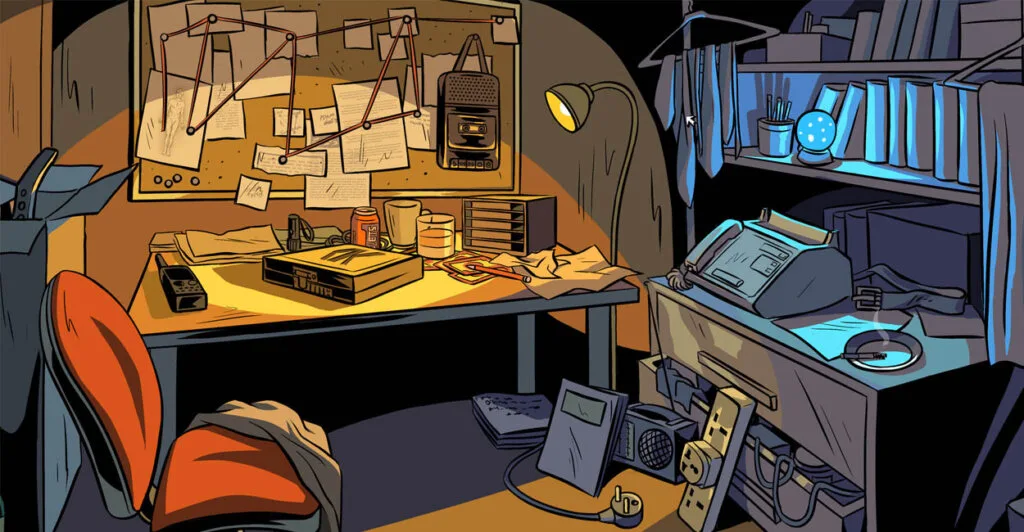 Cena de Unsolved Case, um dos mais famosos jogos escape room multiplayer