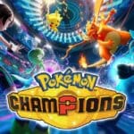 Titulo de Pokemon Champions, jogo gratuito de batalhas pokémon.