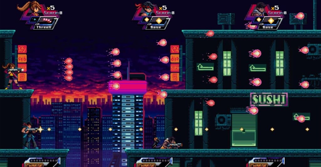 Gameplay do Modo Multiplayer de Alien Strike, jogo multiplayer local para pc.
