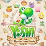 Titulo de Yoshi and the Mysterious Book, cozy game de Nintendo Switch.